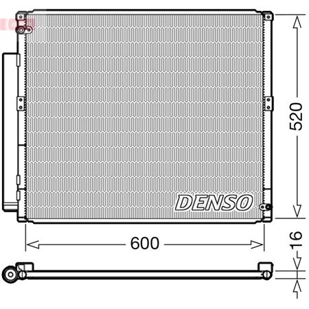 DCN50051 Lauhdutin, ilmastointi DENSO