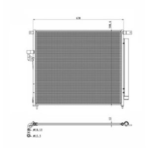 350425 Condenser, air conditioning NRF - Top1autovaruosad