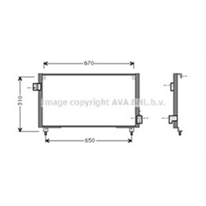 SU5031 Condenser, air conditioning AVA QUALITY COOLING - Top1autovaruosad