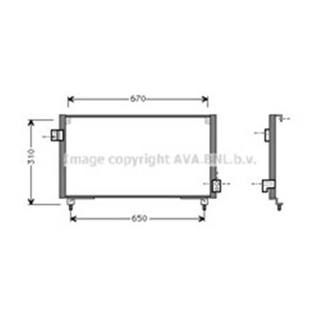 SU5031 Condenser, air conditioning AVA QUALITY COOLING