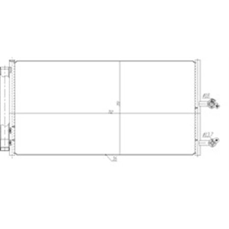 350470 Kondensor, luftkonditionering NRF