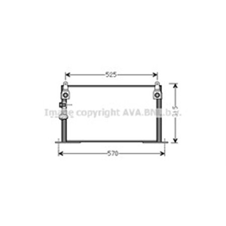 TOA5585 Kondensor, luftkonditionering AVA QUALITY COOLING