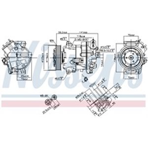 NISSENS 890264 - Air-conditioning compressor fits: OPEL ASTRA J, ASTRA J GTC, INSIGNIA A 1.6/1.8/2.0D 07.08-