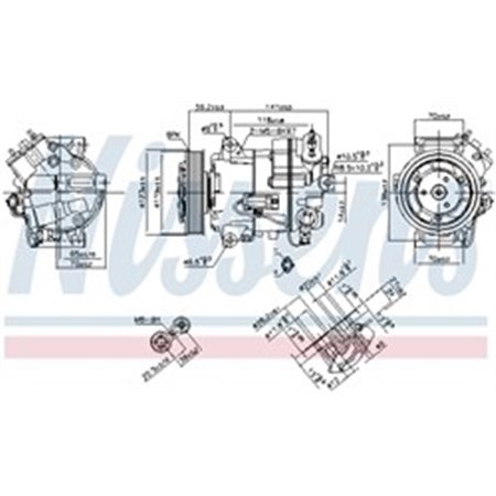 890264 Kompressori, Ilmastointi NISSENS