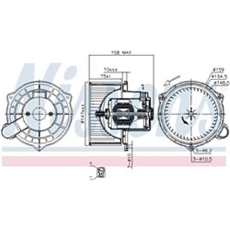 87234 Interior Blower NISSENS