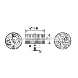 MS8619 Interior Blower AVA QUALITY COOLING - Top1autovaruosad