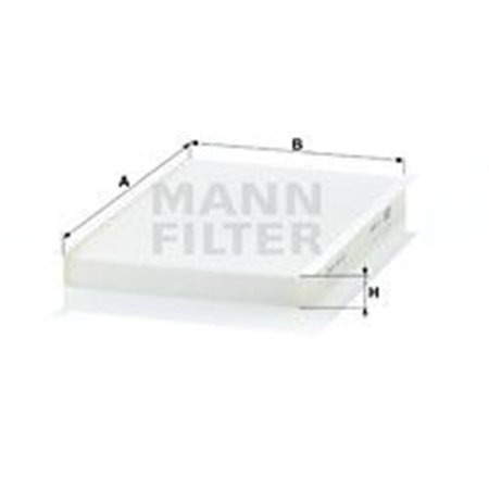 MANN-FILTER CU 2629 - Cabin filter fits: FIAT PALIO, SIENA, STRADA 1.0-1.9D 04.96-