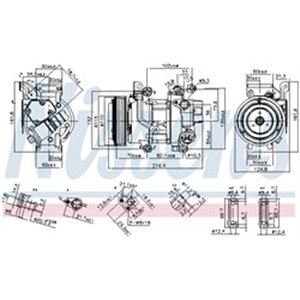 NIS 89528 Kliimaseadme kompressor sobib: TOYOTA YARIS 1.8 01.07 12.11