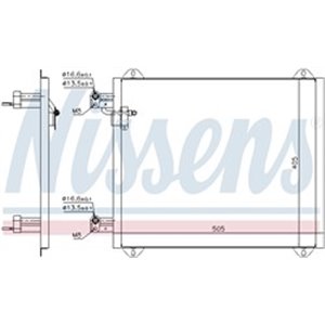 NISSENS 94584 - A/C condenser fits: AUDI A2 1.2D-1.6 02.00-08.05