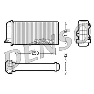 DRR09001 Heat Exchanger, interior heating DENSO - Top1autovaruosad