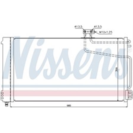 940145 Condenser, air conditioning NISSENS