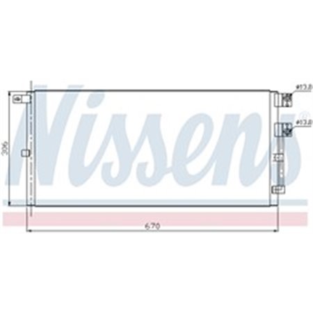 94916 Condenser, air conditioning NISSENS