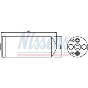 NISSENS 95345 - Air conditioning drier fits: MAZDA 323 F VI, 323 P V, 323 S VI, 626 V, PREMACY 1.3-2.0D 10.96-03.05