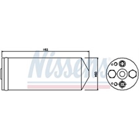 NISSENS 95345 - Luftkonditioneringstork passar: MAZDA 323 F VI, 323 PV, 323 S VI, 626 V, PREMACY 1.3-2.0D 10.96-03.05