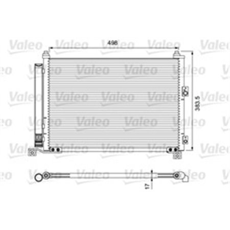 814403 Condenser, air conditioning VALEO