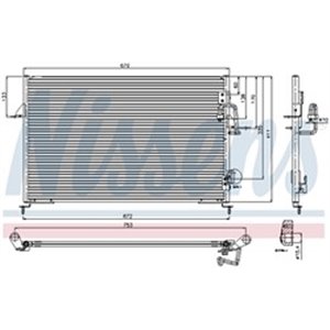 NISSENS 94808 - A/C condenser fits: LAND ROVER DISCOVERY II 2.5D/4.0 11.98-06.04