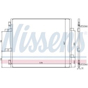 NISSENS 940201 - A C condenser fits  OPEL - Top1autovaruosad
