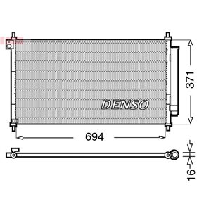 DENSO DCN40012 - A/C condenser (with dryer) fits: HONDA CIVIC IX 1.8 02.12-