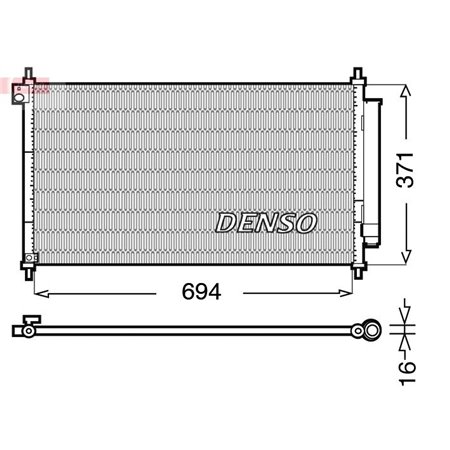 DCN40012 Condenser, air conditioning DENSO