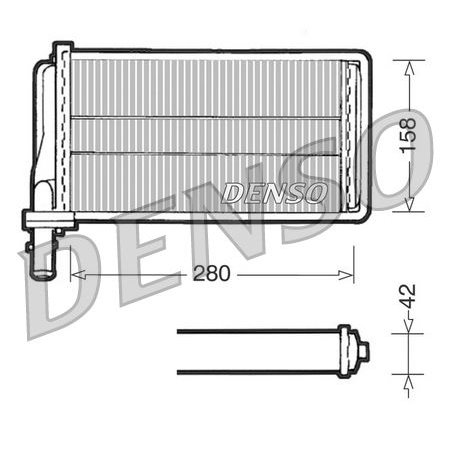 DRR01001 Heat Exchanger, interior heating DENSO