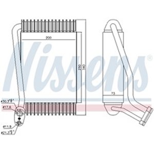 NISSENS 92143 - Air conditioning evaporator fits: AUDI 80 B4, A4 B5 1.6-2.8 03.94-09.01