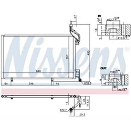 940410 Condenser, air conditioning NISSENS