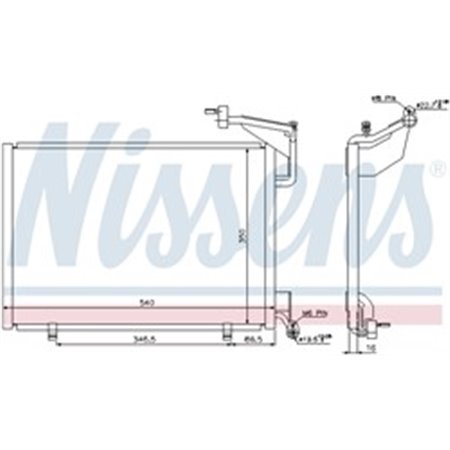 940285 Condenser, air conditioning NISSENS