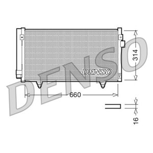 DENSO DCN36003 - A/C condenser (with dryer) fits: SUBARU FORESTER, IMPREZA, XV 1.5-2.5 01.08-