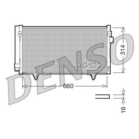 DCN36003 Condenser, air conditioning DENSO