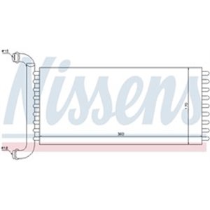72037 Heat Exchanger, interior heating NISSENS - Top1autovaruosad