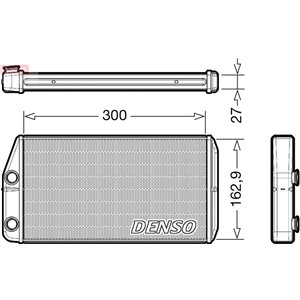 DRR01002 Heat Exchanger, interior heating DENSO - Top1autovaruosad