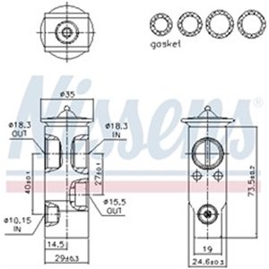 NISSENS 999388 - Air conditioning valve f - Top1autovaruosad
