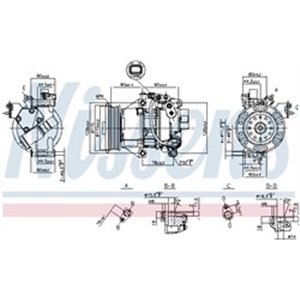 NIS 89554 Kliimaseadme kompressor sobib: TOYOTA YARIS 1.0/1.3 04.99 09.05