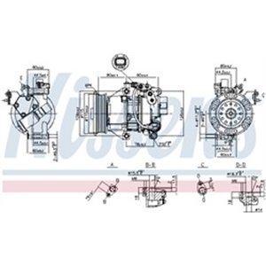 NISSENS 89554 - Air-conditioning compressor fits: TOYOTA YARIS 1.0/1.3 04.99-09.05