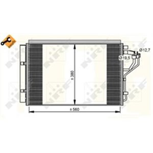 NRF 35996 - A/C condenser (with dryer) fits: HYUNDAI ELANTRA V, I30; KIA CEE'D, CERATO III, PRO CEE'D 1.4-2.0 09.10-