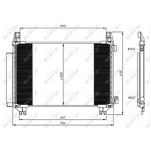 350062 Condenser, air conditioning NRF - Top1autovaruosad