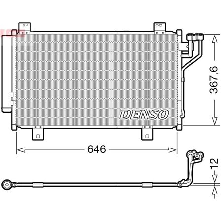 DCN44012 Kondensaator,kliimaseade DENSO