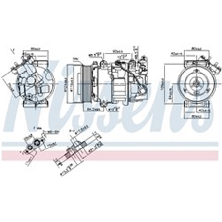 890299 Kompressor, luftkonditionering NISSENS