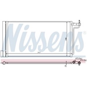 NISSENS 940181 - A/C condenser (with dryer) fits: FORD C-MAX II, FOCUS III, GRAND C-MAX 1.6-Electric 07.10-