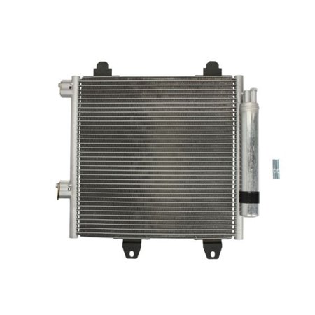 THERMOTEC KTT110397 - A/C condenser (with dryer) fits: CITROEN C1 PEUGEOT 107 TOYOTA AYGO 1.4D 06.05-09.14