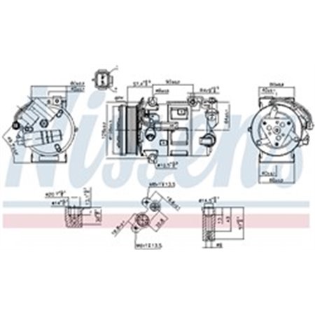 890210 Компрессор, кондиционер NISSENS