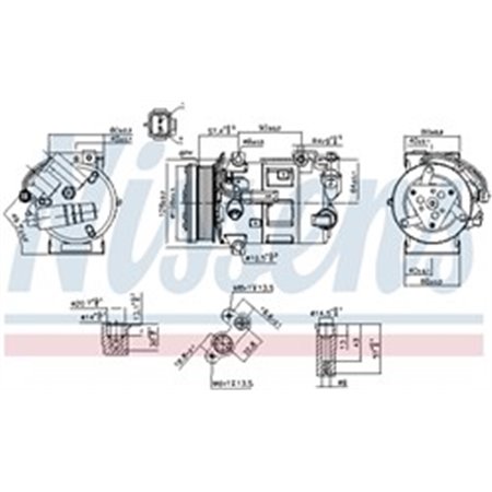 NISSENS 890210 - Air-conditioning compressor fits: DS DS 5 CITROEN C4 GRAND PICASSO I, C4 GRAND PICASSO II, C4 II, C4 PICASSO I