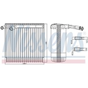 92129 Evaporator, air conditioning NISSENS - Top1autovaruosad