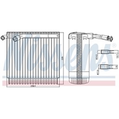 NISSENS 92129 - Air conditioning evaporator fits: VOLVO 850, C70 I, S70, V70 I, XC70 I 2.0-2.5D 06.91-10.05