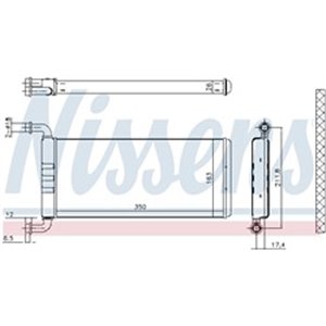 72041 Soojusvaheti,salongiküte NISSENS - Top1autovaruosad