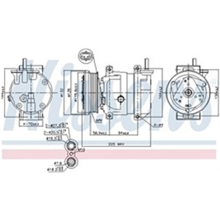 89492 Compressor, air conditioning NISSENS