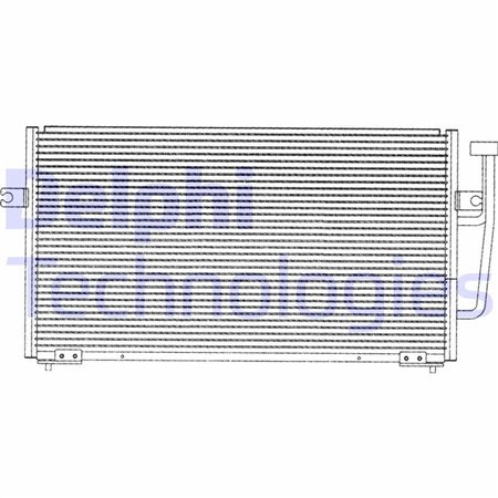 TSP0225143 Condenser, air conditioning DELPHI