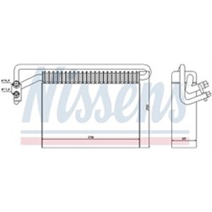 NISSENS 92177 - Air conditioning evaporator fits: BMW 3 (E46), X3 (E83) 1.6-3.2 12.97-12.11