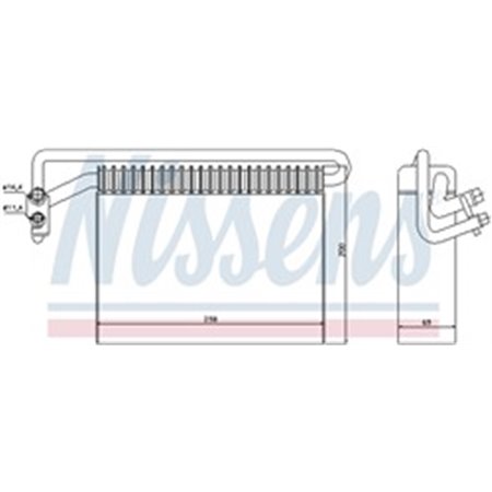 92177 Evaporator, air conditioning NISSENS