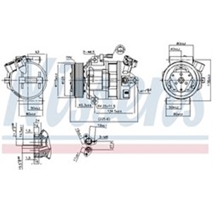 890138 Kompressor,kliimaseade NISSENS - Top1autovaruosad